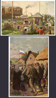 AK Deutsche Friedenskarte + Kriegskarte 1. Weltkrieg    (2979 - Other & Unclassified