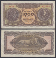 Griechenland - Greece Königreich 1000 Drachmai 1953 Pick 326b VF+ (3+) 27053 - Griekenland