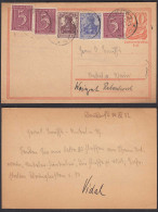 Deutsches Reich Infla Ganzsache Mit Zufrankatur 1922      (30414 - Lettres & Documents