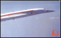 0254/ Télécarte (phone Card) Concorde Grande Bretagne Great Britain Tirage 250 - Vliegtuigen