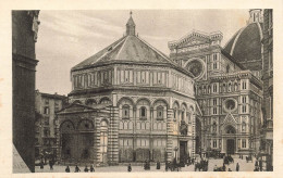 ITALIE - Firenze - Plazza Del Duomo A Battistero - Vue Générale - Animé - Carte Postale Ancienne - Firenze