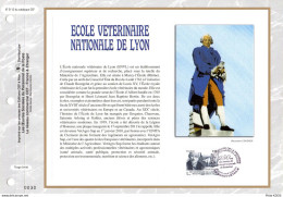 2011 " 250 ANS DE LA 1ère ECOLE VETERINAIRE / CL. BOURGELAT " Sur Feuillet CEF 1er Jour. N° YT 4553. Parf. état FDC - 2010-2019