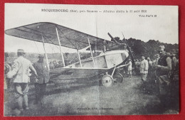 CPA Abîmée - Ricquebourg -(Oise) Près Ressons - Albatros Abattu Le 31 Août 1916 (avion, Aviation ) - Other & Unclassified