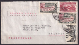 MEXICO. 1938/Medellin, Mixed Franking Envelope/adroad Airmail Service. - Mexique