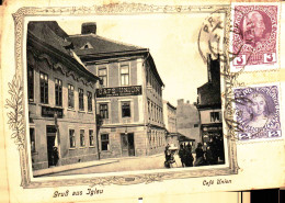 CPA  Gruss Aus Jglau Cafe Union (animée)  A 190 - Czech Republic