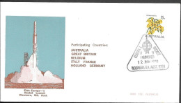 Australia Space Cover 1970. ELDO Launch Rocket "Europa 1 F9" Launch. Woomera - Oceania