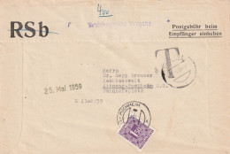 Autriche Lettre De Service Bregenz Taxée 1959 - Lettres & Documents