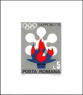 Roumanie (Romania) MNH ** -70- Bloc N° 92 Jeux Olympiques (olympic Games) SAPPORO 72 - Winter 1972: Sapporo