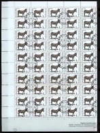 Bulgarie (Bulgaria) Used 307 N° 3395 âne Donkey Feuilles (sheets) - Used Stamps