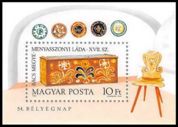 227 Hongrie (Hungary) MNH ** Bloc N° 155 Journée Du Timbre (Stamp's Day) 1981 COTE 6.5 Euros - Blokken & Velletjes