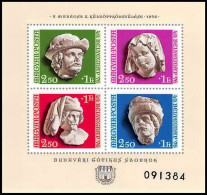 205 Hongrie (Hungary) MNH ** Bloc N° 123 STATUES Chateau (castle) ROYAL A BUDA COTE 6 Euros - Blocks & Sheetlets