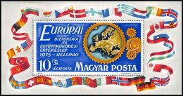 204 Hongrie (Hungary) MNH ** Bloc N° 119 EUROPA 1975 Helsinki COTE 15 Euros - Blocs-feuillets