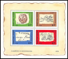 174 Hongrie (Hungary) MNH ** Bloc N° 94 Journée Du Timbre (Stamp's Day) 1972 COTE 7.5 Euros - Hojas Bloque