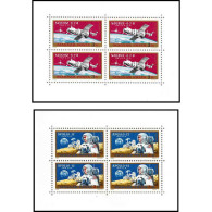 048 Hongrie (Hungary) MNH ** Poste Aérienne Espace (space) N° 326 / 325 APOLLO 12 / SOYUZ Feuilles (sheets) - Neufs