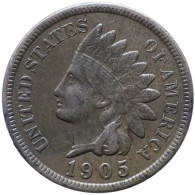 LaZooRo: United States 1 Cent 1905 XF - 1859-1909: Indian Head