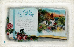 ANNIVERSAIRE - A HAPPY BIRTHDAY -  RAPHAEL TUCK & SONS GEM No 2033 -  WRITTEN - - Birthday