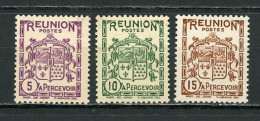 REUNION: - N° Yvert  T16+17+18 ** - Timbres-taxe