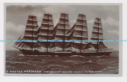 C019181 Masted Preussen. The Largest Sailing Vessel In The World. Barnard Studio - Monde