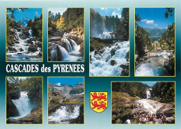 65 - Hautes Pyrénées - Cascades Des Pyrénées - Multivues - Blasons - CPM - Voir Scans Recto-Verso - Autres & Non Classés