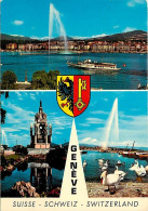 Suisse - GE Genève - Genève - Multivues - Blasons - CPM - Carte Neuve - Voir Scans Recto-Verso - Altri & Non Classificati