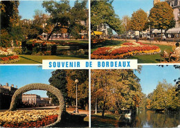 33 - Bordeaux - Multivues - La Place Gambetta - Le Jardin Public - Fleurs - CPM - Voir Scans Recto-Verso - Bordeaux