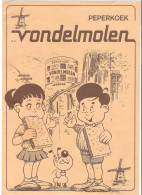 LEBBEKE - VONDELMOLEN - PEPERKOEK - VERZAMELBLAD MET 14 STICKERS (3 Scans)  (OD 590) - Autres & Non Classés