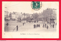 F-72-Le Mans-16P23  La Place De La République, Animation, Cpa BE - Le Mans