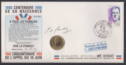 Z0027 - FRANCE - Numiscover - Cinquantenaire De L'appel Du 18 Juin - 1990 - Altri & Non Classificati