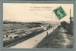 CPA (95) ISLE-ADAM - Mots Clés: Canal Latéral à L'Oise, Chemin De Halage, écluse, Péniche - 1908 - L'Isle Adam
