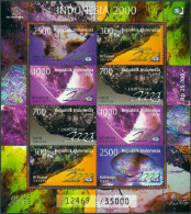 INDONESIA 1998 GEMS S/S OF 8** - Minerals