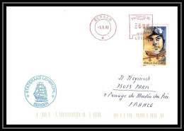 France 554 (bateau Ship) Statsraad Lehmkuhl Bergen 3/8/2000 St Exupery Lettre Navale Cover Bateau Ship - Scheepspost