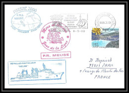 France 539 (bateau Ship) Myrrhe 2000 Ravitailleur Meuse 09/05/2000 Lettre Navale Cover Bateau Ship - Naval Post