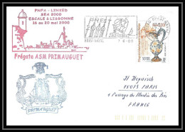 France 520 (bateau Ship) Primauguet Lisbonne 7/6/2000 Lettre Navale Cover Bateau Ship - Posta Marittima