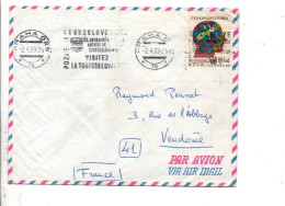 TCHECOSLOVAQUIE LETTRE POUR LA FRANCE 1969 - Lettres & Documents