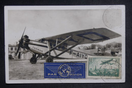 FRANCE - Carte Postale Du Salon De L'Aéronautique De Paris Par Avion En 1938 Pour Marseille - L 153320 - 1927-1959 Storia Postale