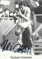Orig. Autogrammkarte  N. Dobeleit Olympia 1988 4x400 Hürden Bronze - Olympic Games