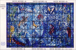 Nations Unies Vitrail Chagall Glass Window MNH ** Neuf SC ( A53 321e) - Judaísmo