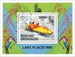 Centrafrique Bobsleigh Lake Placid 80 ( A53 113a) - Central African Republic