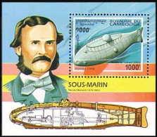 Cambodge Sous Marins Submarines U-boats Narcissio Monturiol MNH ** Neuf SC ( A53 489b) - Submarines