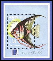 Cambodge Poissons D'aquarium Angel Fish Fishes Fisches MNH ** Neuf SC ( A53 462a) - Camboya