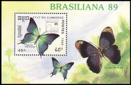 Cambodge Papillons Butterflies Schmetterlinge Butterfly Papillon Brasiliana 89 MNH ** Neuf SC ( A53 468a) - Cambodia