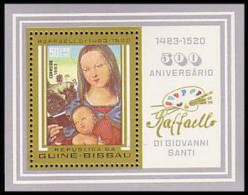 Guinée Bissau 500e Anniv. De Raphael 500th Anniv. MNH ** Neuf SC ( A53 431b) - Religieux