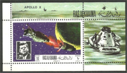 Ras Al Khaima Space Espace Apollo X MNH ** Neuf SC ( A53 987a) - Ringen