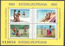 Roumanie Enfants Children Games Jeux Plage Beach Toboggan 1989 MNH ** Neuf SC ( A53 952b) - Autres & Non Classés