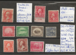 TIMBRES DES ETATS-UNIS NEUF**DE 1873 Nr VOIR SUR PAPIER AVEC TIMBRES COTE 412.50  € - Nuevos