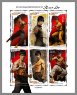 GUINEA REP. 2023 MNH 50 Years Bruce Lee M/S – IMPERFORATED – DHQ2422 - Actors