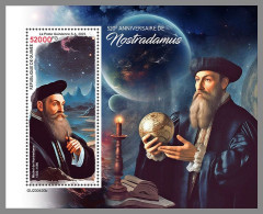 GUINEA REP. 2023 MNH 520 Years Nostradamus S/S – IMPERFORATED – DHQ2422 - Autres & Non Classés