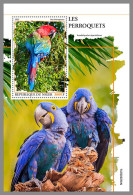 NIGER 2023 MNH Parrots Papageien S/S – IMPERFORATED – DHQ2422 - Pappagalli & Tropicali