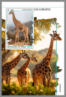NIGER 2023 MNH Giraffes Giraffen S/S – IMPERFORATED – DHQ2422 - Girafes