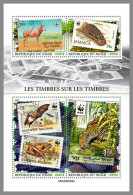 NIGER 2023 MNH WWF Stamps On Stamps Briefmarken Auf Marken M/S – IMPERFORATED – DHQ2422 - Briefmarken Auf Briefmarken